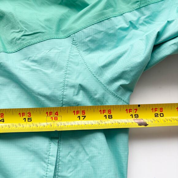 Marmot Kid Sz L (10-12) Green Windbreaker Waterproof Hooded Jacket Lightweight - Picture 11 of 16